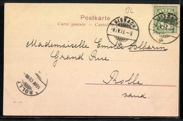 Cartoline postali: Sissach, Pension Regenass, Strassenparti – Usato da Berlin venduto da bartko-reher 1