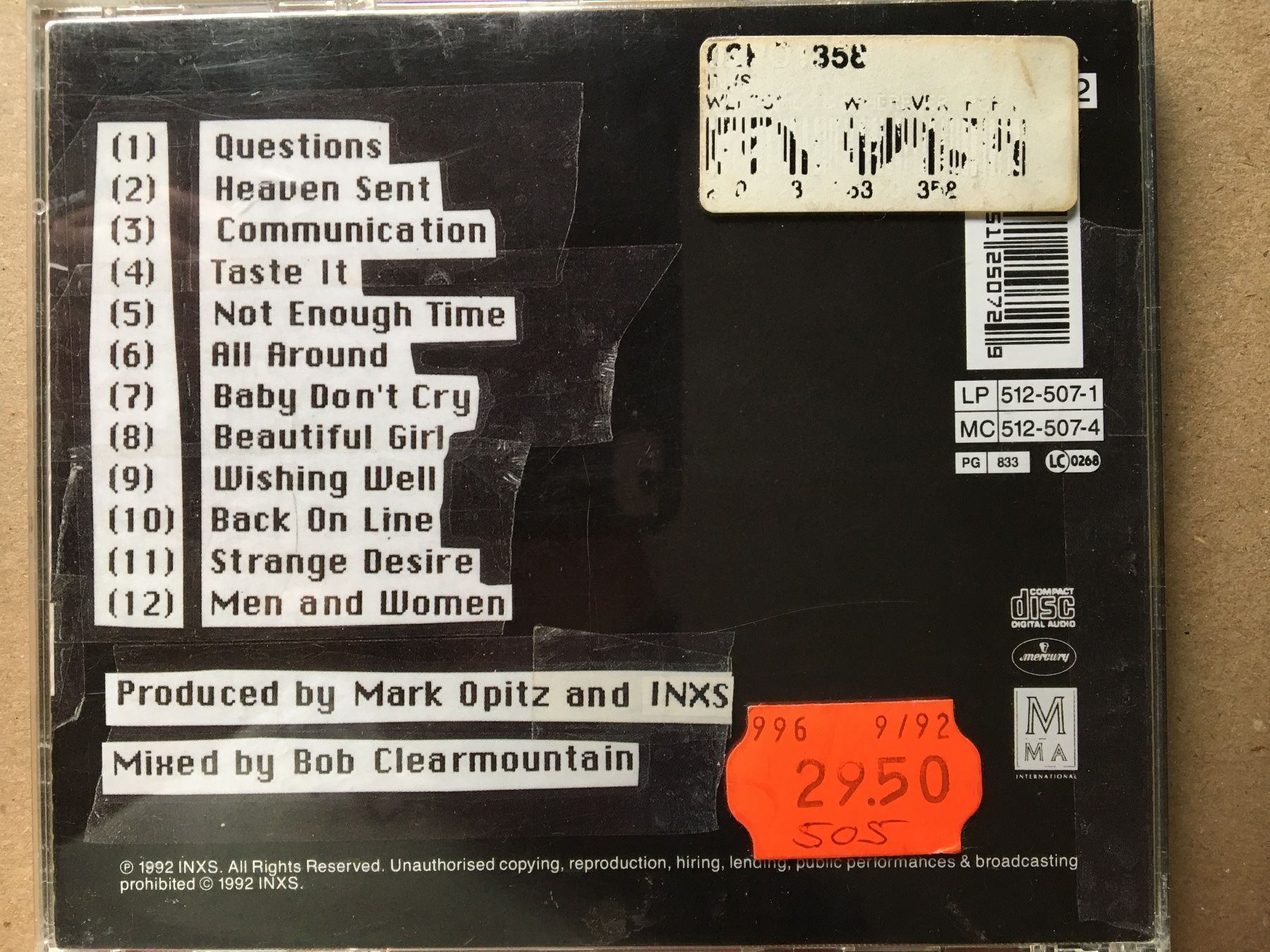 CD: INXS – Usato da Arth venduto da Vrecam51 1