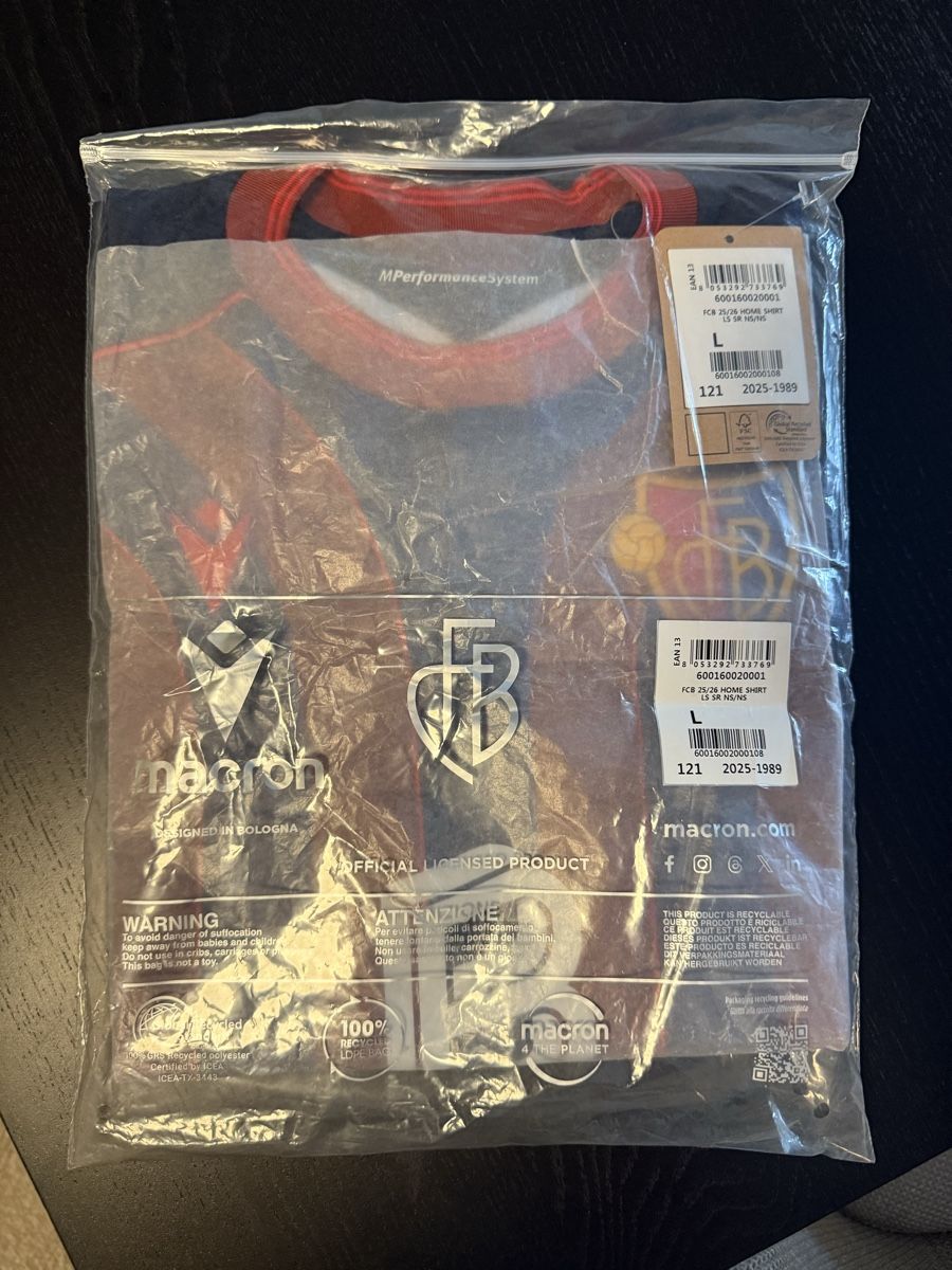 FC Basel Canottiere & Pantaloni: FC Basel Langarm Trikot – Nuovo (secondo la descrizione) da Basel venduto da momo.st 7