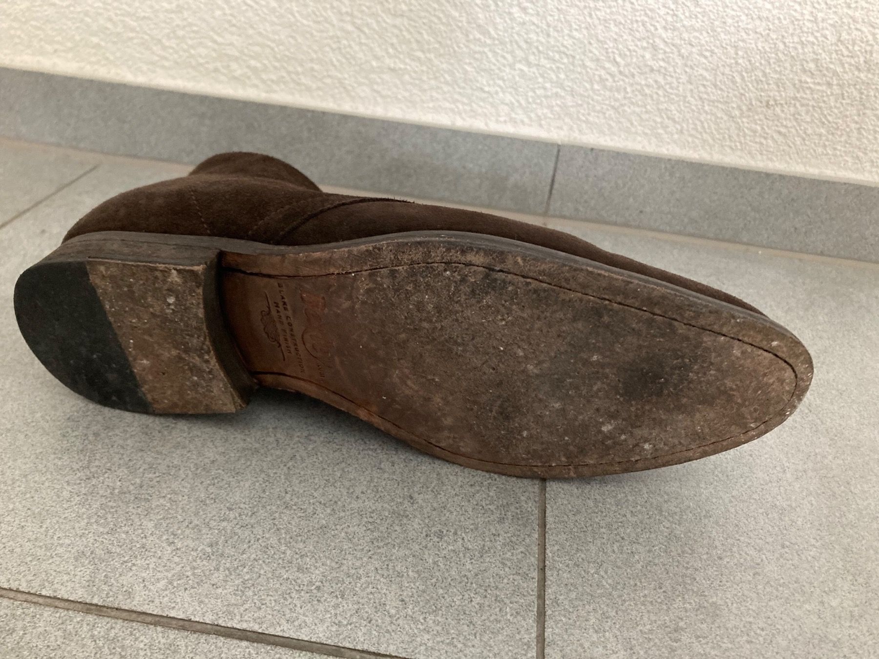 Scarpe da uomo: Wildlederschuhe braun – Usato da Rikon im Tösstal venduto da s_tenz 2