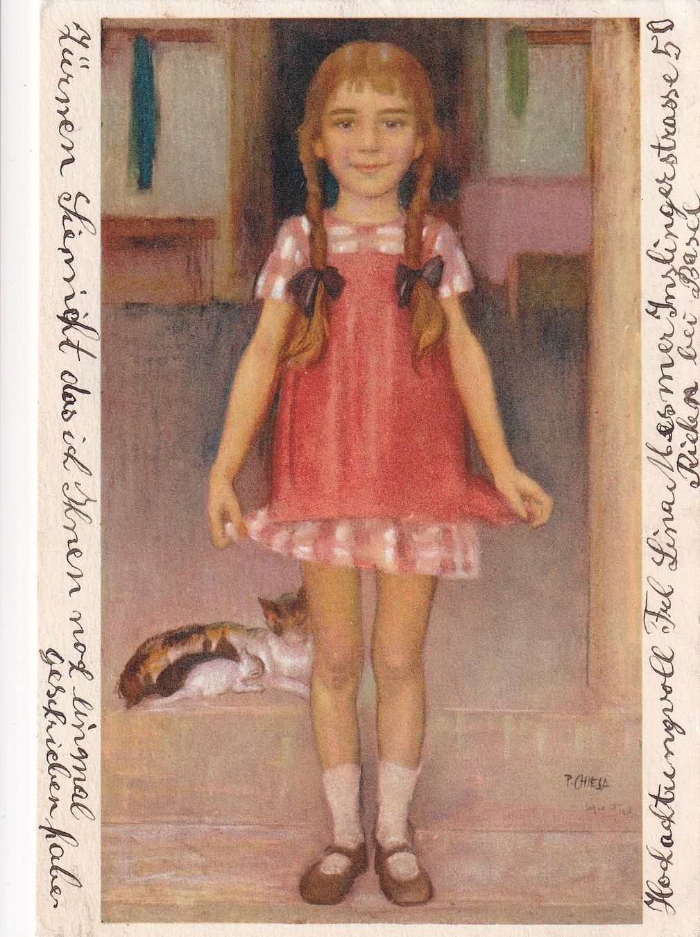 Cartoline postali: Pietro Chiesa Sorengo Simonetta  1936 – Usato da Cormoret venduto da Pascalll2001