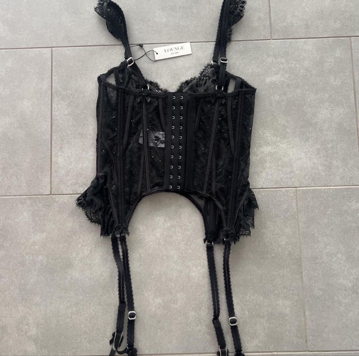 Top: NEU Lounge Corset Top Black – Nuovo e nell'imballaggio originale da Kleindöttingen venduto da blckgoldsilver 3