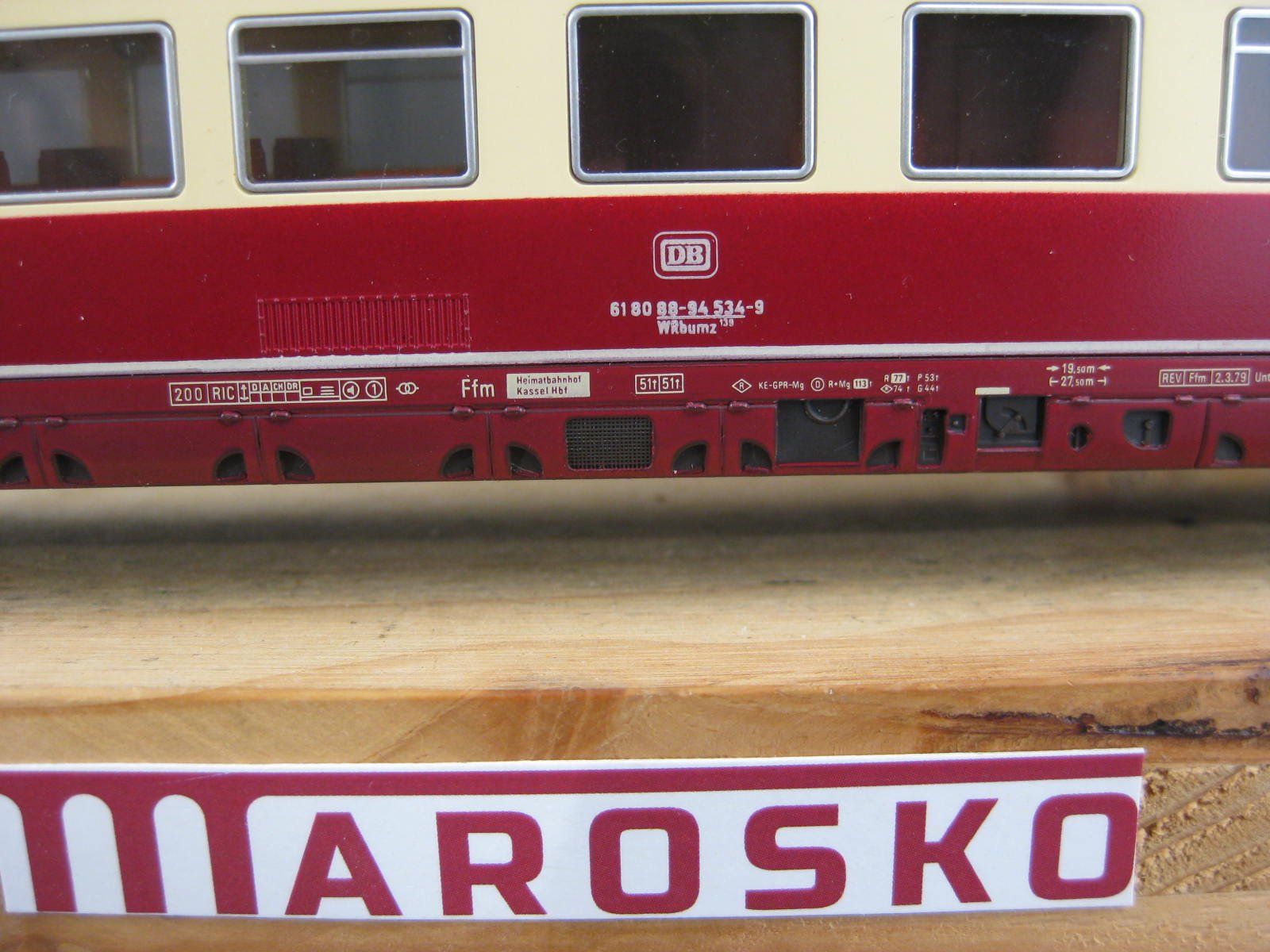 Fleischmann Modellini di ferrovie: Fleischmann 5165 TEE Quick-Pick Speisewagen, mit OVP, . – Usato da Malters venduto da Marosko 1