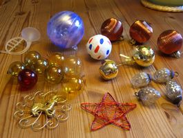 z.T. alter Weihnachtsbaum Schmuck