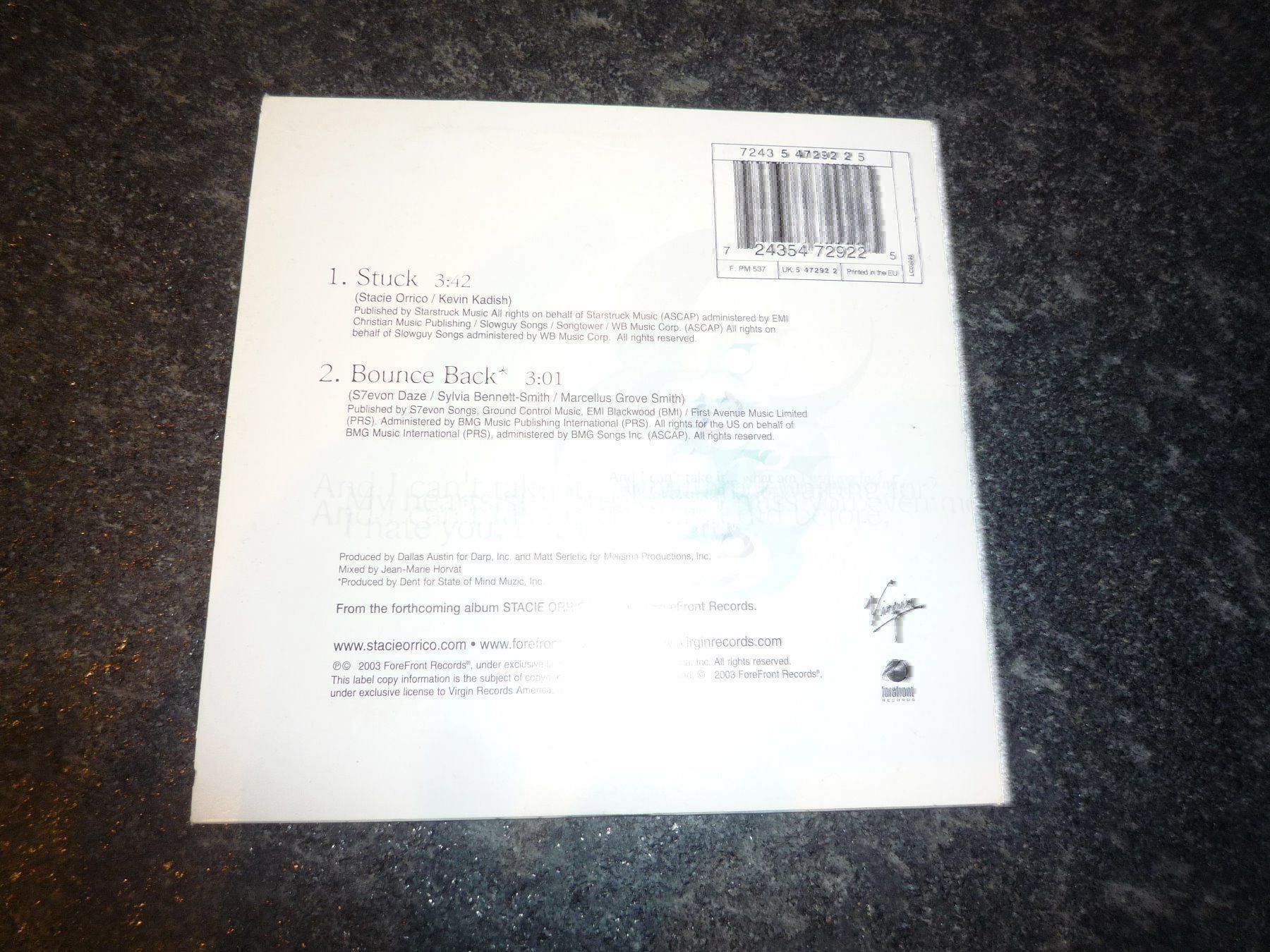 CD: CD STACIE ORRICO – Usato da Andwil SG venduto da schmei 1