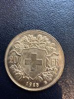 Schweizer Goldvreneli 20 Fr. 1925 B - Top Zustand!