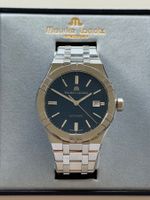 Herrenuhr Maurice Lacroix Aikon Automatik blau Stahl wie Neu