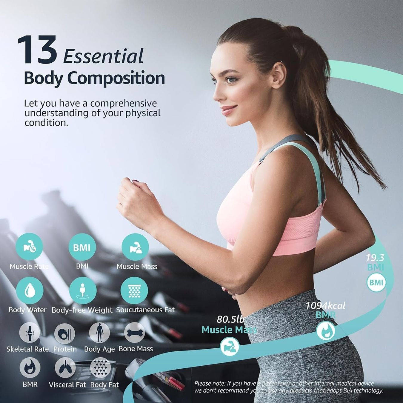 Bilance pesapersone: Körperfettwaage Digital 13 Messwerte BMI App Sync bis 180kg – Nuovo e nell'imballaggio originale da Schaffhausen venduto da her_zt65 1