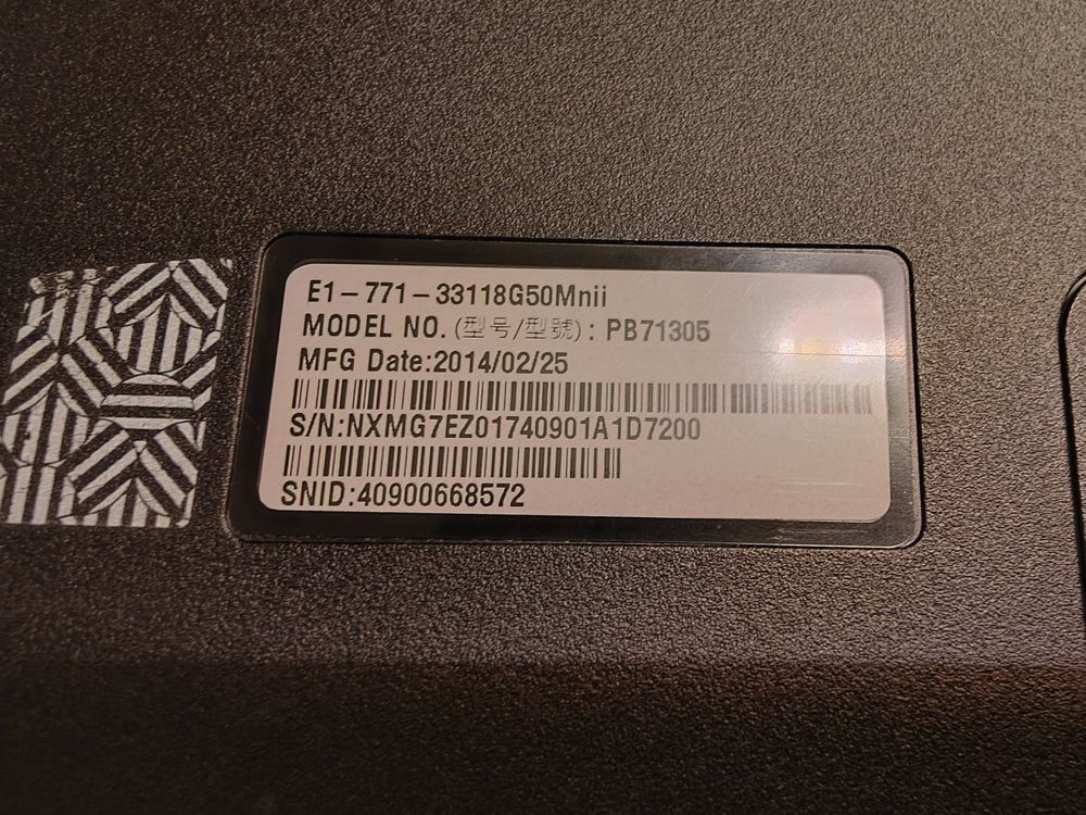PC PORTABLE ACER V3 771g/Windows 11 EUR 60,00 - FR