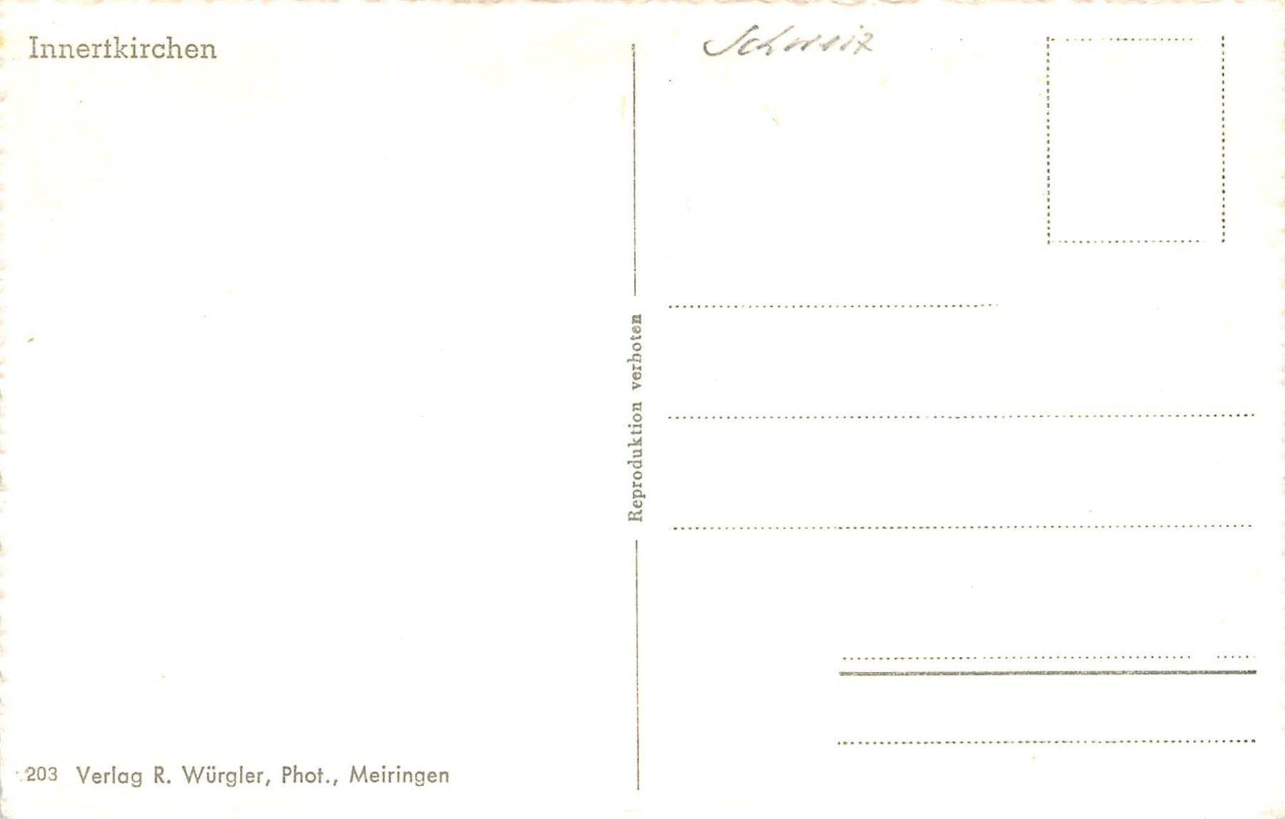 Cartes postales: Innertkirchen – D'occasion à Ottikon b.Kemptth. par Neptun1974 1