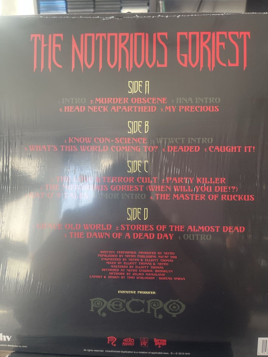 Dischi in vinile: Necro / The Notorious Goriest – Nuovo (secondo la descrizione) da Dagmersellen venduto da stonefinger 1