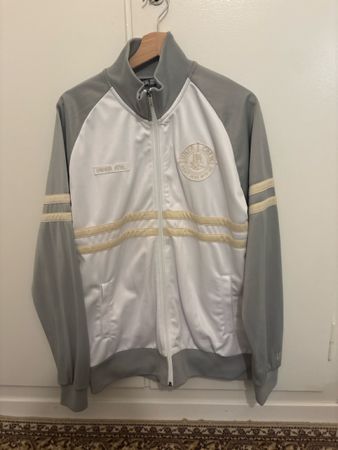 Sportjacke Unfair Athl. Weiss Grau X-Large guter Zustand