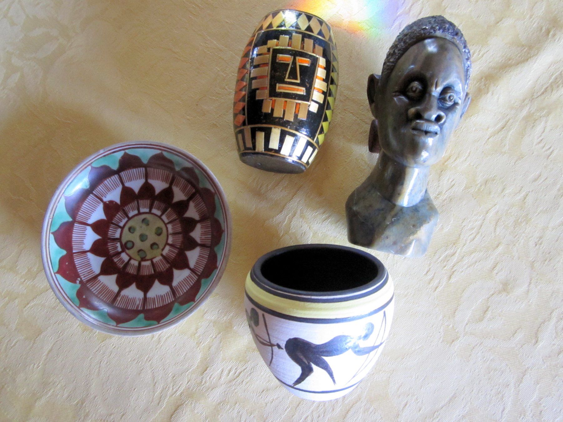 Sculture & Statue: Afrikanischer Kopf aus Speckstein – Usato da Binningen venduto da flugi30 2