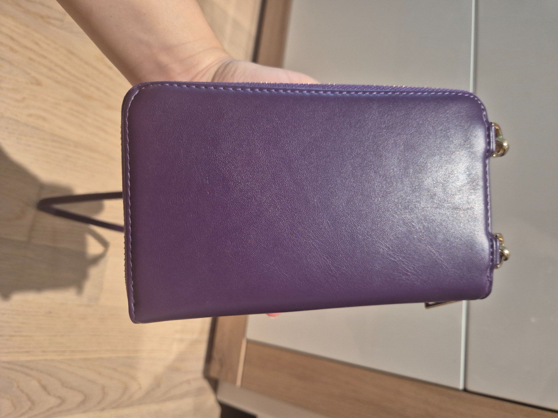 Portamonete: Seidenfelt Wallet on Chain Purple Leather – Nuovo (secondo la descrizione) da Spreitenbach venduto da Catticoooorn 5