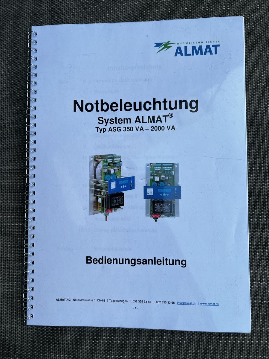 Wechselrichter: Notlichtanlage ASG 500 X – Gebraucht aus Rothrist von Gleitig 8