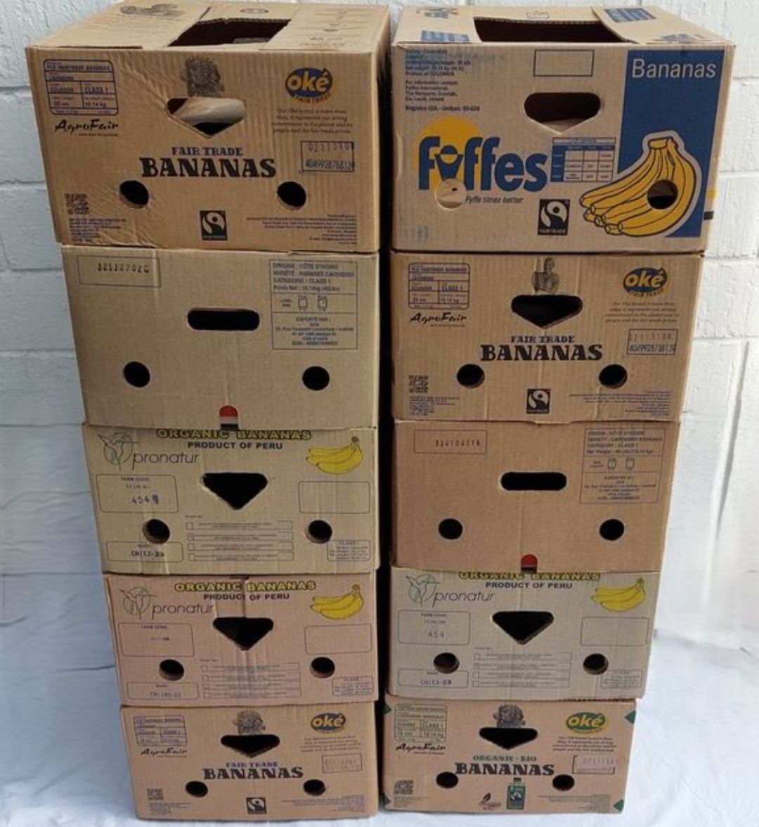 Cartoni: 10 Bananenschachtel – Usato da Uster venduto da lalechus