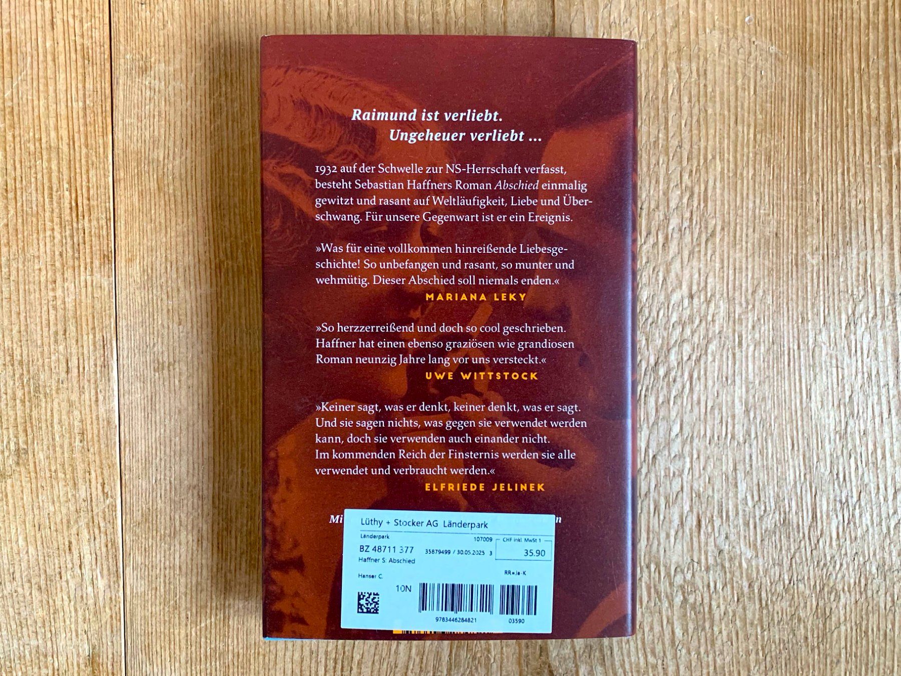 Bücher: Abschied – Sebastian Haffner – Neu (gemäss Beschreibung) aus Giswil von tschitschikow 1