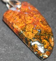 Anhänger L-8078 – Marokkanischer Nahtachat 28x16mm