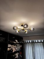 Moderne Deckenlampe mit 5 Glaskugeln, Top Zustand! (50)