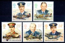 50 JAHRE ROYAL AIR FORCE 5 MARKEN ** POSTFRISCH ** - AA71
