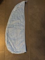 Haarturban Buscher hellblau mit Knopf