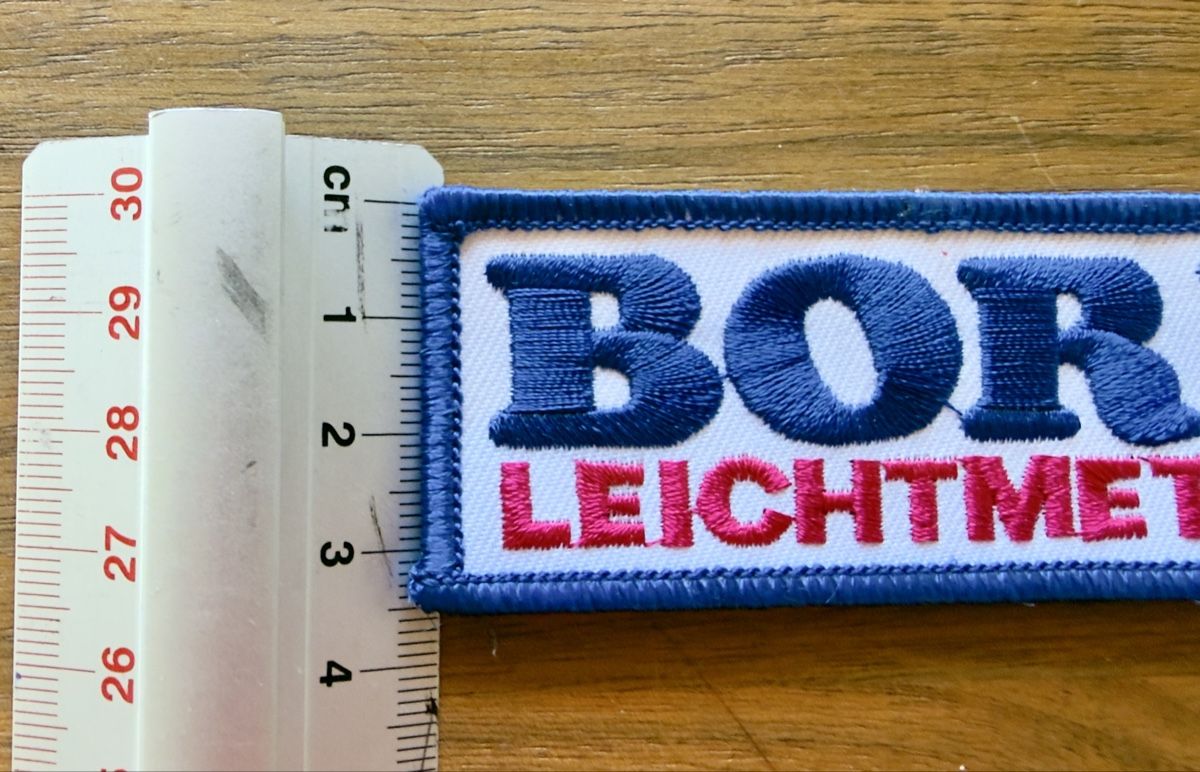 Patches: Aufnäher Stick Stoff Patch Borbet – Neu (gemäss Beschreibung) aus Haegendorf von Chruege 2