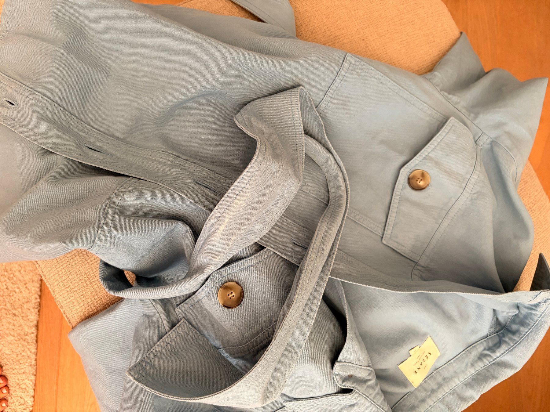 Sezane Jacken: Sezane - Jacke Marena Damen Hellblau Gr. 34 – Gebraucht aus Zürich von lel_m7wy 5
