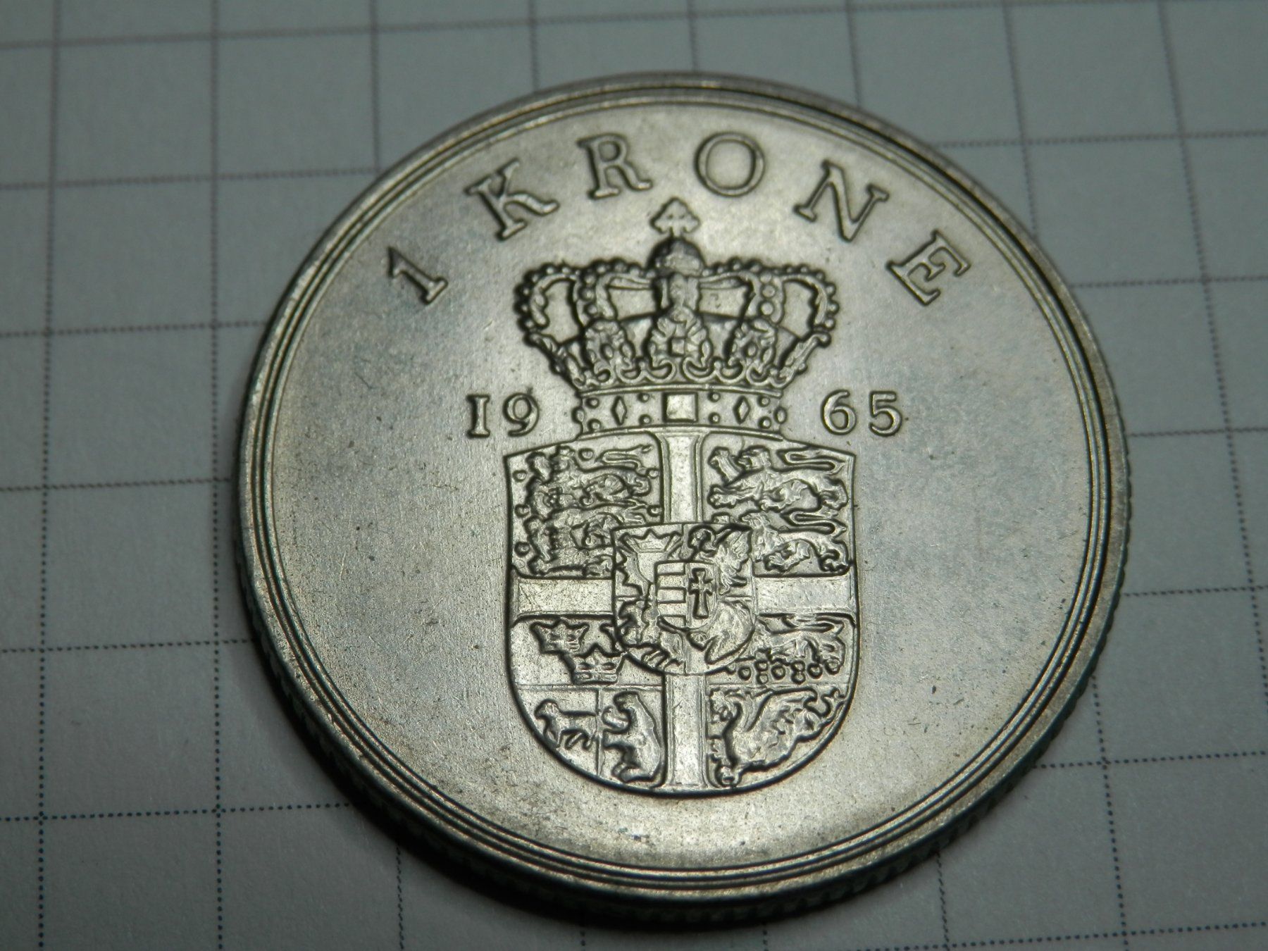 Tutti le monete: Dänemark  1 Krone, 1965 – Usato da Weiach venduto da weiach81 1