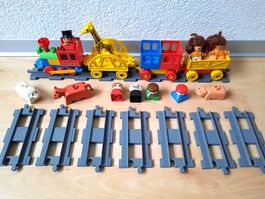 Lego Duplo Original Schiebe-Eisenbahn mit viel Zubehör *TOP*