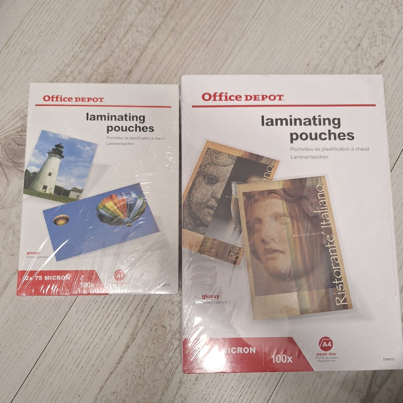 Macchine laminatrici: 200 Laminiertaschen A4 & A5, neu & originalverpackt – Nuovo e nell'imballaggio originale da Romanshorn venduto da Msdiamond17