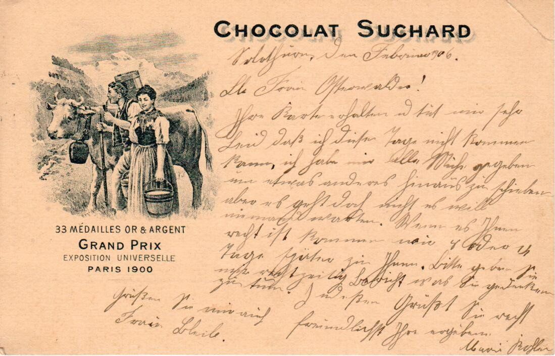 Cartes postales: Chocolat Suchard 1906 – D'occasion à Wolhusen par Curver9