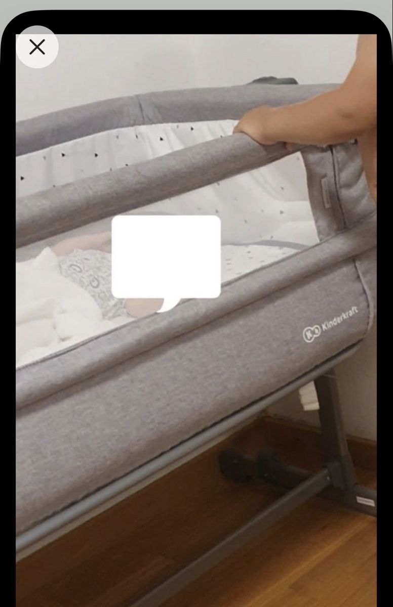 Berceaux: Kinderkraft Co-Sleeper Bed Grey Good Condition – D'occasion à Zürich par ads_dr7c 1