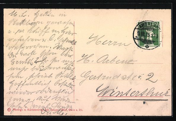 Cartoline postali: AK Stein a. Rhein, Uferpartie mit Boot – Usato da Berlin venduto da bartko-reher 1