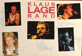 Klaus Lage Band Autogramm signiert Foto 10x15cm