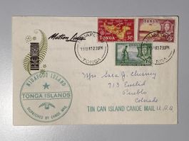 Tonga 1963, Matson Lines Tin Can Cance Briefumschlag