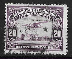 Ecuador 1929: Flugzeug über Strandpromenade