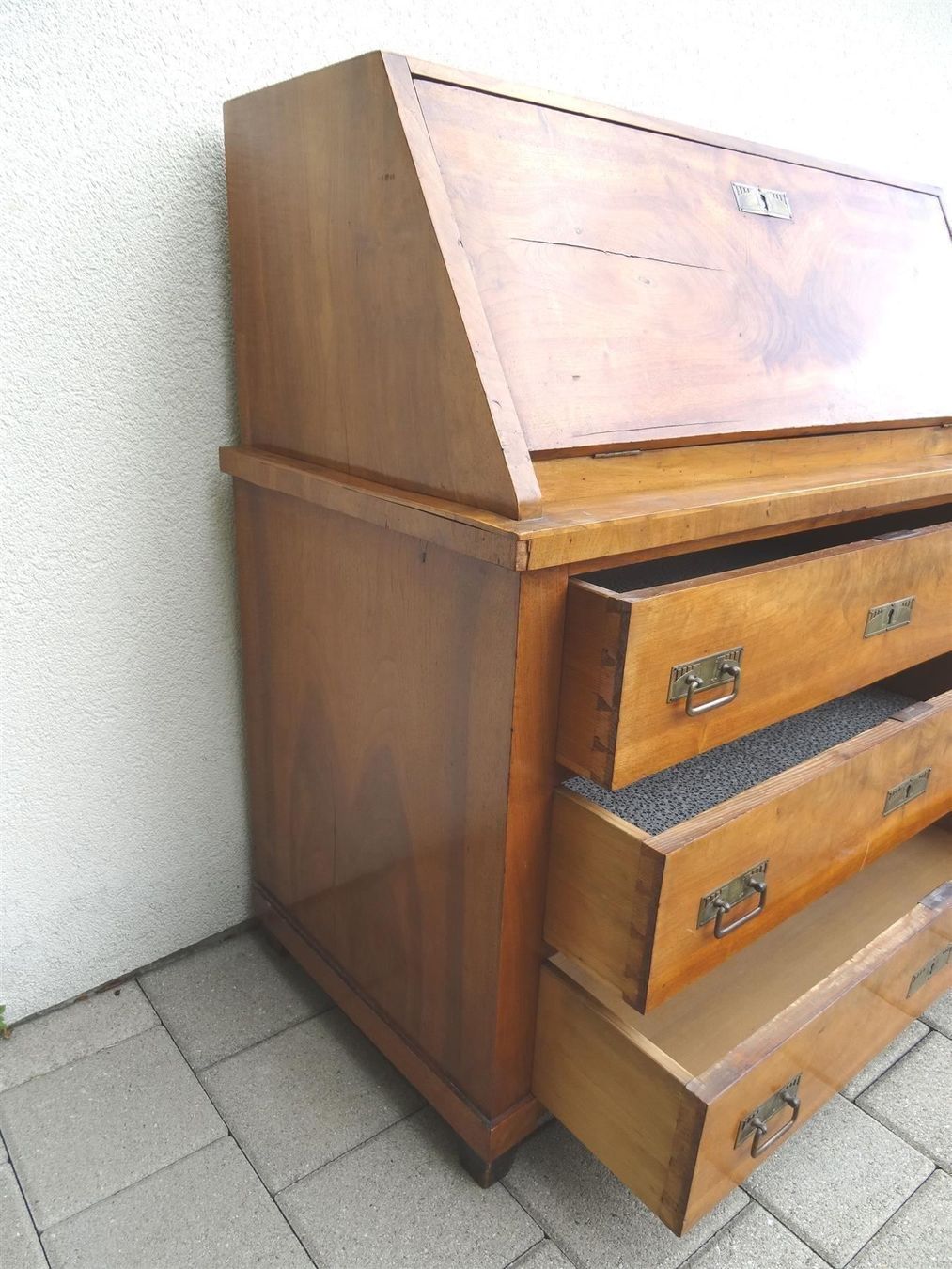Cassettiere: Biedermeier Aufsatz-Schreibkommode antik – Usato da Walzenhausen venduto da Hoppala79 3