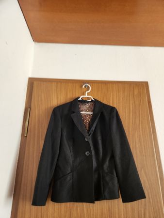 Veste Tara Jarmon rayée noire taille 40 
