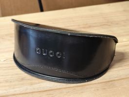 GUCCI Brillenetui schwarz Leder gebraucht