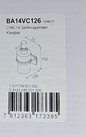 Dispenser sapone CHIC14 vetro trasparente nuovo