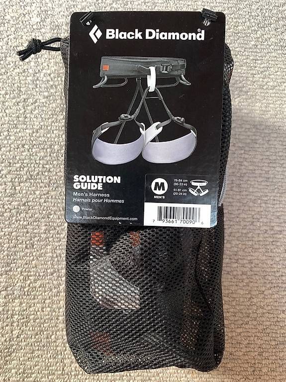 Attrezzatura da arrampicata: Black Diamond Solution Guide Klettergurt Grösse M – Nuovo e nell'imballaggio originale da Laupen ZH venduto da axbela