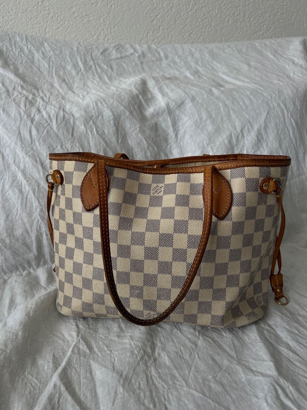 Louis Vuitton Borse da donna: Louis Vuitton Neverfull PM Damier Azur Canvas Leder – Usato da Biberist venduto da pin_ywg6