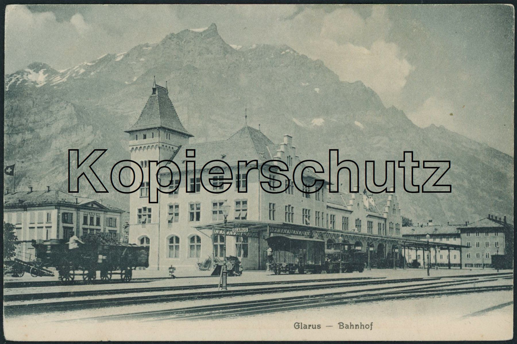 Cartes postales: GLS Glarus - Bahnhof - Bahn – Neuf (Voir description) à Schindellegi par dormay