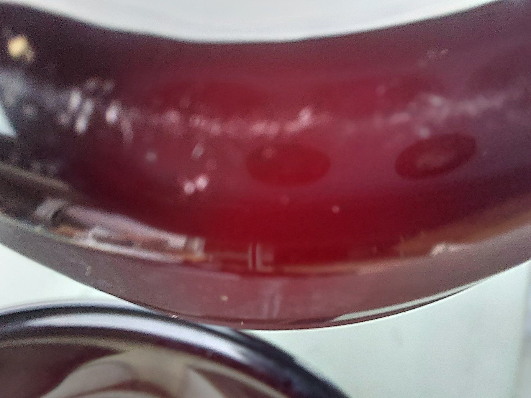 Vasi & Recipienti: Rote Glasvase , vermutlich Guaxs – Usato da Hergiswil NW venduto da maiette-23.N 5