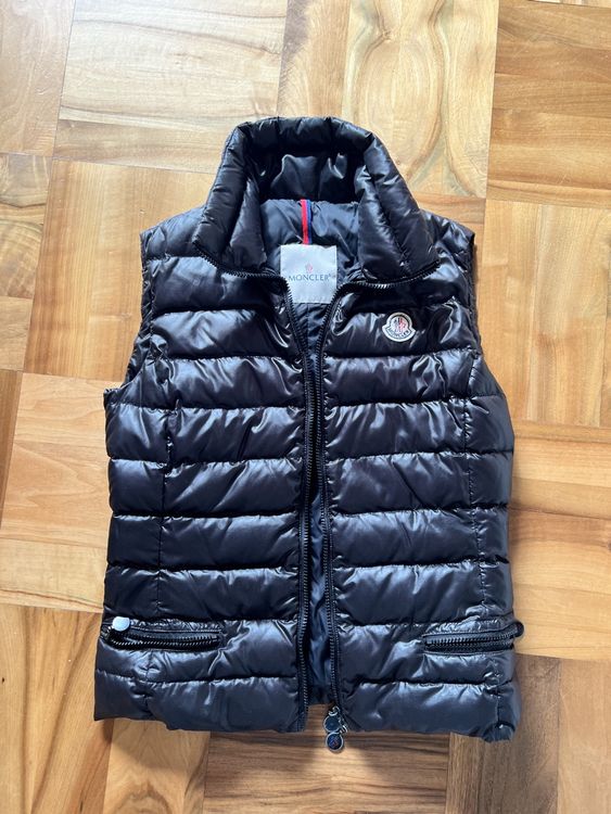 Moncler Daunenweste, schwarz, Grösse XS-S (Gebraucht) in