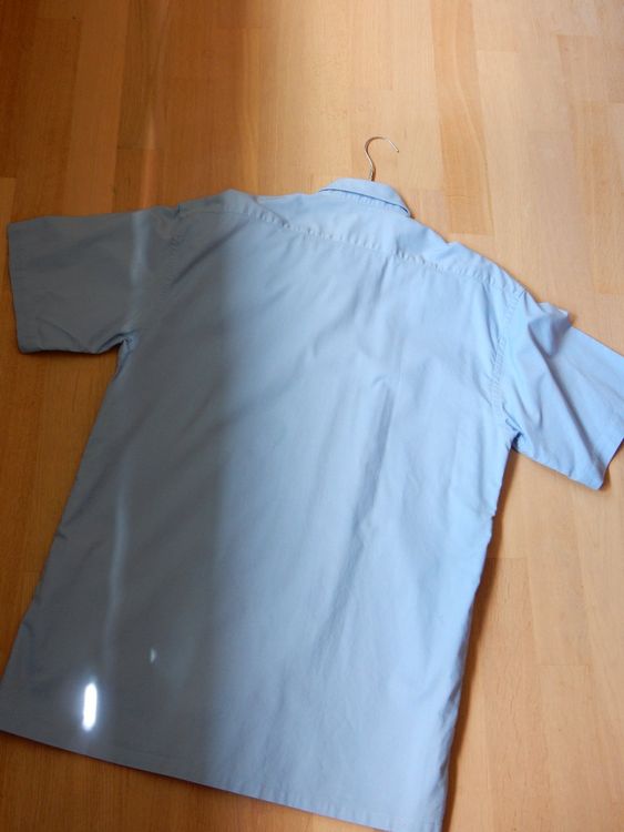 klassisches Hemd: Herrenhemd kurzarm hellblau 'M' 6
