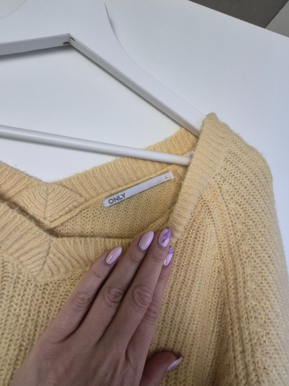 Only Maglioni & Felpe: ONLY Strickpullover, Gr. L, gelb – Usato da Zürich venduto da osa_8phv 2