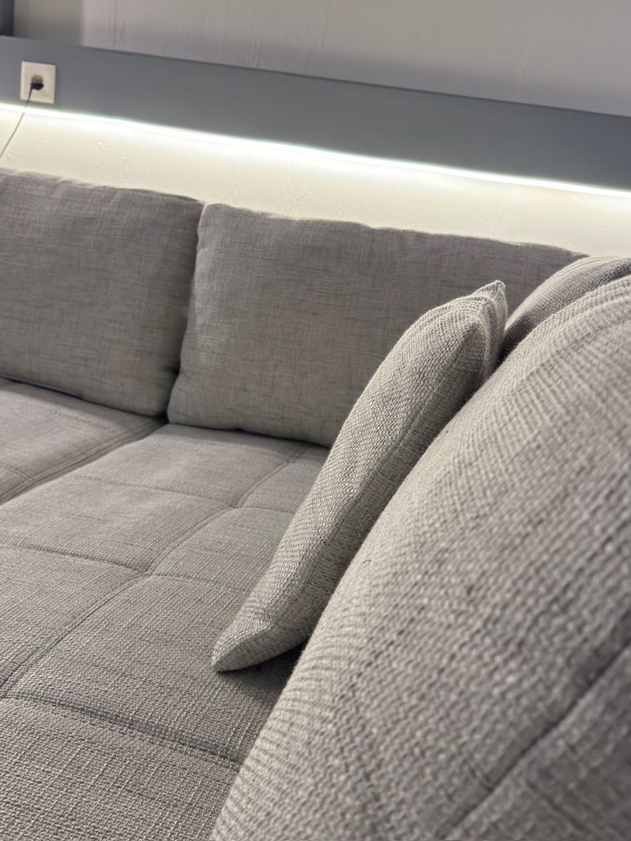 Divani: Ecksofa Hellgrau mit BettFunktion – Usato da Fehraltorf venduto da Sofalab.swiss 3