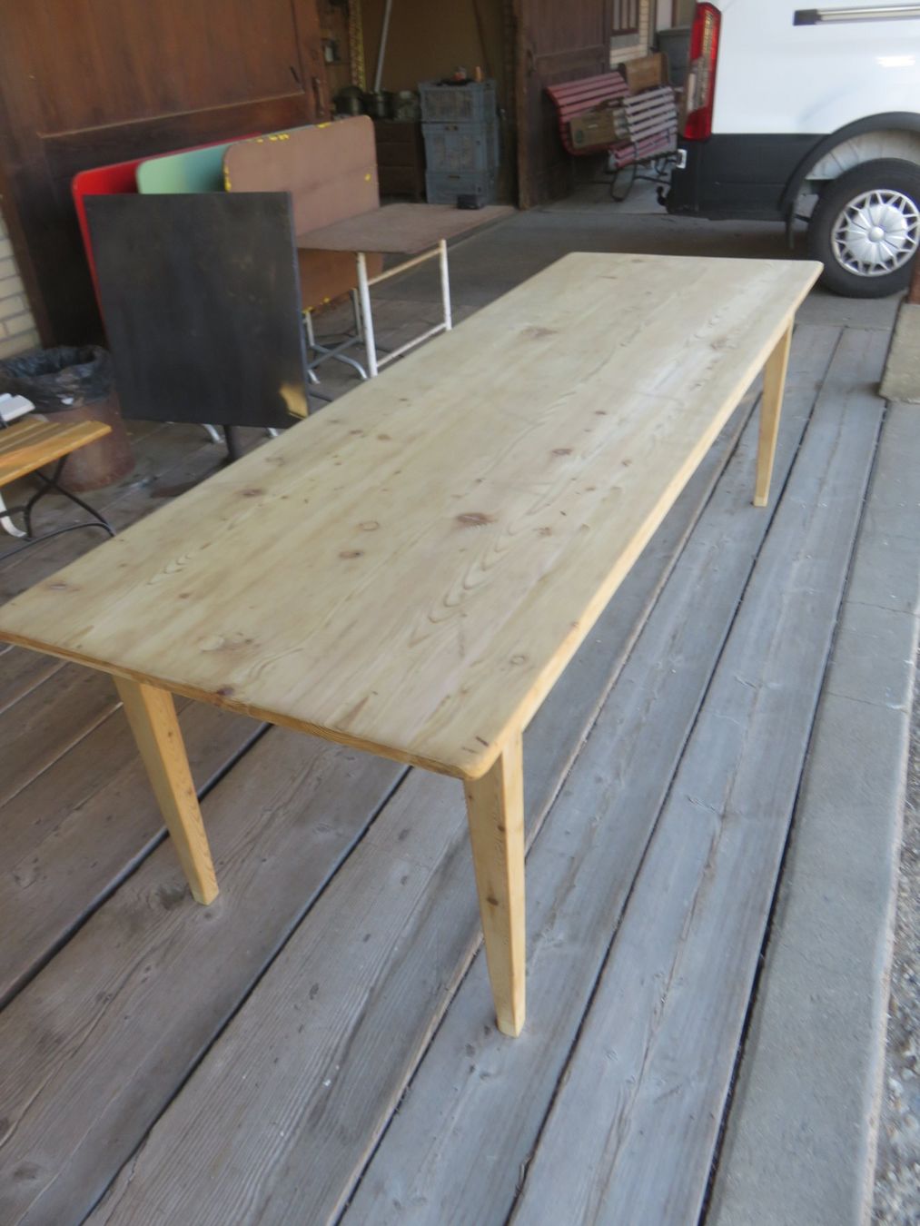Tavoli: antiker Biedermeier-Tannentisch 240cm – Usato da Ruswil venduto da Mfladibus 4