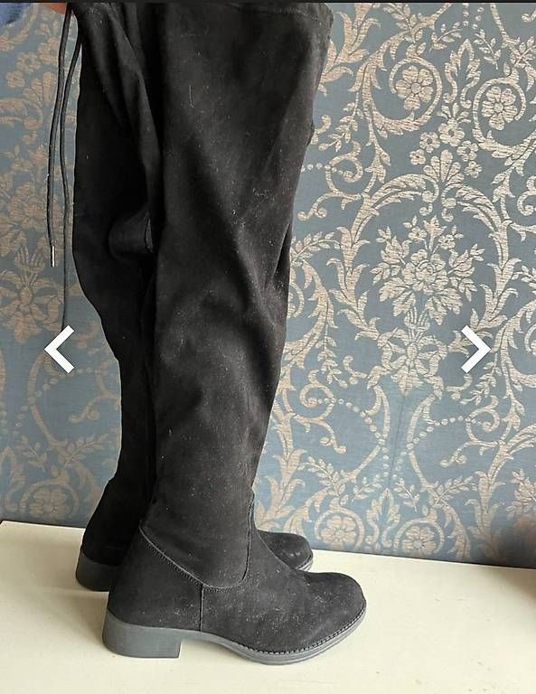 Scarpe da donna: NEUER Overknee Stiefel gr.41 ulla popken – Usato da Hitzkirch venduto da Paedy2